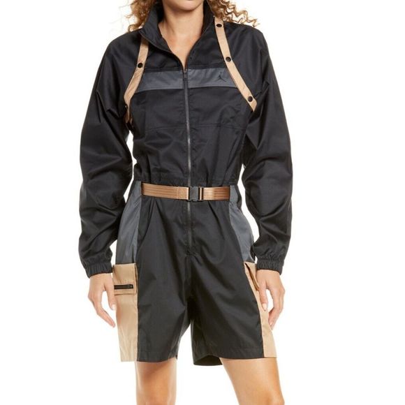 Air Jordan DD7089 Women's Sz S Black Next Utility Capsule Flightsuit Romper $185 - Picture 14 of 14